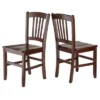 Set Of 2 Madison Slat Back Chairs Walnut - Winsome -HOMCOM Sales Store GUEST e09875fb 96fb 4618 9f14 bf49bd40b626