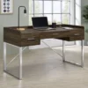 Angelica 3 Drawer Writing Desk Walnut - Coaster -HOMCOM Sales Store GUEST e18bc172 a0d8 4f27 a8d4 f127c3fd3dae