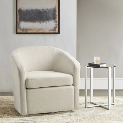 Amber Swivel Chair Ivory - Martha Stewart 3 Amber Swivel Chair Ivory - Martha Stewart