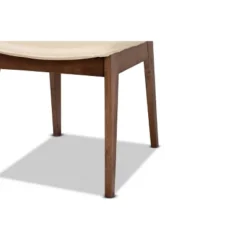 2pc Afton Faux Leather Upholstered And Wood Dining Chair Set - Baxton Studio -HOMCOM Sales Store GUEST e5ad9f6e 270c 45ac 9d69 c6903f39b78c