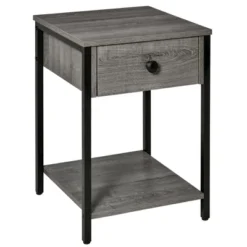 HOMCOM Industrial End Table With Storage Shelf, Accent Side Table With Drawer For Living Room, Or Bedroom 14 HOMCOM Industrial End Table With Storage Shelf, Accent Side Table With Drawer For Living Room, Or Bedroom -HOMCOM Sales Store GUEST e6bc9952 6480 417f a524 42862664efa0