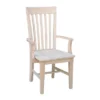 Tall Mission Chair With Arms Unfinished - International Concepts -HOMCOM Sales Store GUEST e74fce43 b0a3 4bb7 bb53 51c385d5be70