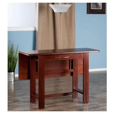Taylor Drop Leaf Dining Table Walnut - Winsome 5 Taylor Drop Leaf Dining Table Walnut - Winsome - Image 3