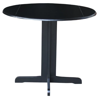 Oval 36" Dual Drop Leaf Table - International Concepts 5 Oval 36" Dual Drop Leaf Table - International Concepts - Image 3