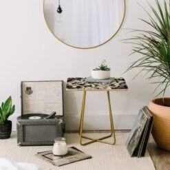 Cayena Blanca Herbolarium Side Square Table - Deny Designs -HOMCOM Sales Store GUEST e9e93720 6dfd 4388 af89 de8743f1788e