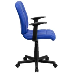 Emma And Oliver Mid-Back Quilted Vinyl Swivel Task Office Chair With Arms -HOMCOM Sales Store GUEST ea6f142d 3886 4e33 bae6 5f384290ee3d