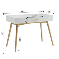 Oslo 1 Drawer Desk - Breighton Home -HOMCOM Sales Store GUEST ec0fc5c5 9ace 4802 aca4 a932b59f835e