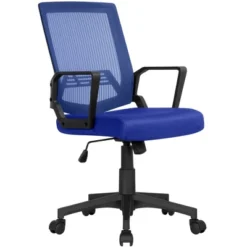 Yaheetech Adjustable Mid-Back Office Chair Computer Chair With Wheels -HOMCOM Sales Store GUEST eccb47b9 2acb 44c5 bb29 6a31202a71cc