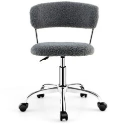 Costway Computer Desk Chair Adjustable Faux Fur Office Chair Swivel Vanity Chair 20 Costway Computer Desk Chair Adjustable Faux Fur Office Chair Swivel Vanity Chair -HOMCOM Sales Store GUEST edc0de5d 1744 466f a048 8428ccc57c72