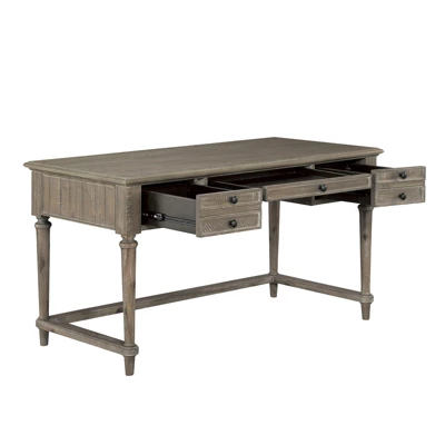 Cardano Wood Writing Desk In Driftwood Light Brown - Lexicon 4 Cardano Wood Writing Desk In Driftwood Light Brown - Lexicon - Image 2