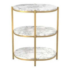 Crail Faux Marble Top Side Table - MiBasics -HOMCOM Sales Store GUEST f03bbf6b 58f1 42b0 aa63 9c72d657e901