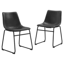 Set Of 2 Laslo Modern Upholstered Faux Leather Dining Chairs - Saracina Home -HOMCOM Sales Store GUEST f09ca4a2 22b8 4c1e 90a5 214c5268ba1a