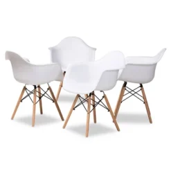 4pc Galen Plastic And Wood Dining Chair Set - Baxton Studio 21 4pc Galen Plastic And Wood Dining Chair Set - Baxton Studio -HOMCOM Sales Store GUEST f0a1a705 0449 458d b6a8 49cd6921a228