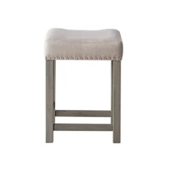 76" Wandella Marble Top Dining Table Beige Fabric/Rustic Oak Finish - Acme Furniture -HOMCOM Sales Store GUEST f1ac3557 47e3 4336 9ad2 e30ed1023b95