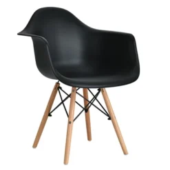 Costway 4PCS Molded Dining Arm Chair Side Chair Home Kitchen W/ Wooden Legs -HOMCOM Sales Store GUEST f3c5a0ca df4b 4c18 9e8f f71bba5247fc