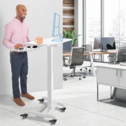 Cruizer Premier Electric Height Adjustable Mobile Podium With Keyboard Tray – White – Stand Steady -HOMCOM Sales Store GUEST f3dee745 7d68 402a ae71 6cdb4ca9240d