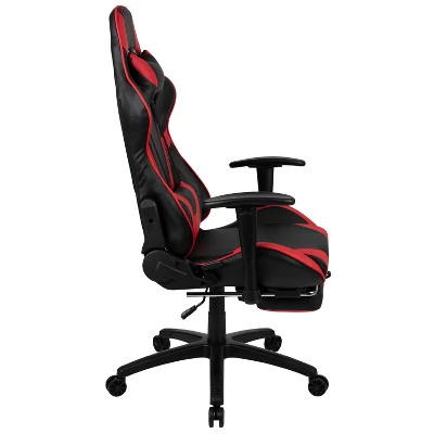 Flash Furniture X30 Gaming Chair Racing Office Ergonomic Computer Chair With Fully Reclining Back And Slide-Out Footrest In Red LeatherSoft 13 Flash Furniture X30 Gaming Chair Racing Office Ergonomic Computer Chair With Fully Reclining Back And Slide-Out Footrest In Red LeatherSoft - Image 11