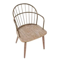 Riley Dining Chair Antique Copper/White Wash - Lumisource -HOMCOM Sales Store GUEST f6549ba2 4151 46b8 a143 b3f0532e412e