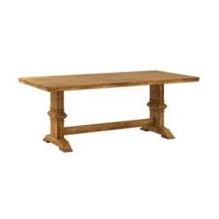Delaney Two Toned Rectangular Solid Wood Top Dining Table - Inspire Q -HOMCOM Sales Store GUEST f7dcbab2 aad9 47cc 9b5b 8dba8663d0c5