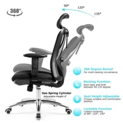 High Back Mesh Office Chair Adjustable Lumbar Support&Headrest Home Study Black -HOMCOM Sales Store GUEST fa1da165 fc14 4ed8 b014 74f310686b09