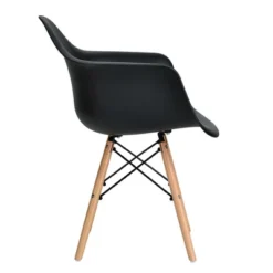 Costway 4PCS Molded Dining Arm Chair Side Chair Home Kitchen W/ Wooden Legs -HOMCOM Sales Store GUEST fa4101c8 d450 4725 85cd 58e6d3cd5b87