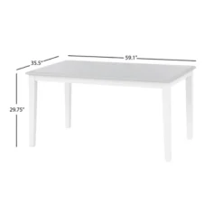 Helena Dining Table White/Gray - Buylateral -HOMCOM Sales Store GUEST fa5e2941 4018 4334 bdb0 6d134c26a066