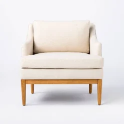 Howell Upholstered Accent Chair With Wood Base - Threshold™ Designed With Studio McGee 12 Howell Upholstered Accent Chair With Wood Base - Threshold™ Designed With Studio McGee -HOMCOM Sales Store GUEST facfb0ad 3a9f 4eed ac07 4d87208eea0b