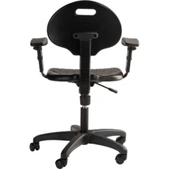 16"-21" Adjustable Height Polyurethane Task Office Chair With Arms Black- Hampden Furnishings 23 16"-21" Adjustable Height Polyurethane Task Office Chair With Arms Black- Hampden Furnishings -HOMCOM Sales Store GUEST fc6a6717 f793 4537 89b8 b38cf90b8396