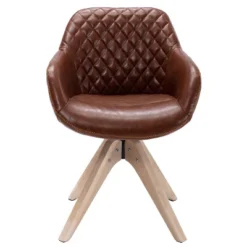 Upholstered Swivel Dining Armchair - Kinwell -HOMCOM Sales Store GUEST fc818a47 57b4 46b0 906c 55425a99b391