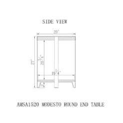 20" Modesto Diameter Round End Table Brown - Alaterre Furniture 7 20" Modesto Diameter Round End Table Brown - Alaterre Furniture -HOMCOM Sales Store GUEST fd5dd637 bac8 46ea a884 02a2db29eeaf