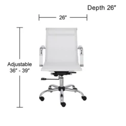 Studio 55D Lealand White And Chrome Low Back Desk Chair 14 Studio 55D Lealand White And Chrome Low Back Desk Chair -HOMCOM Sales Store GUEST fe6d2415 633c 4bf2 ace4 c1e8a0f072b9