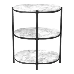 Crail Faux Marble Top Side Table - MiBasics -HOMCOM Sales Store GUEST ff36c966 fa5a 40f3 b8c8 b1cd2425b0ff