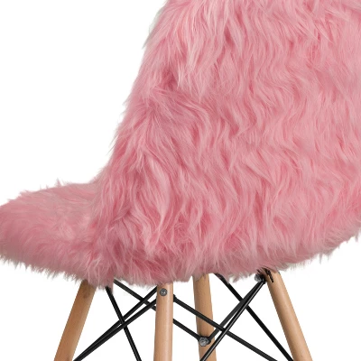 Emma And Oliver Shaggy Dog Fur Accent Chair 6 Emma And Oliver Shaggy Dog Fur Accent Chair - Image 4