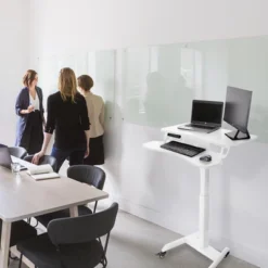 Cruizer Premier Electric Height Adjustable Mobile Podium With Keyboard Tray – White – Stand Steady -HOMCOM Sales Store GUEST fff84a5c 7a35 41b4 a0ed 939f3e8e8a65